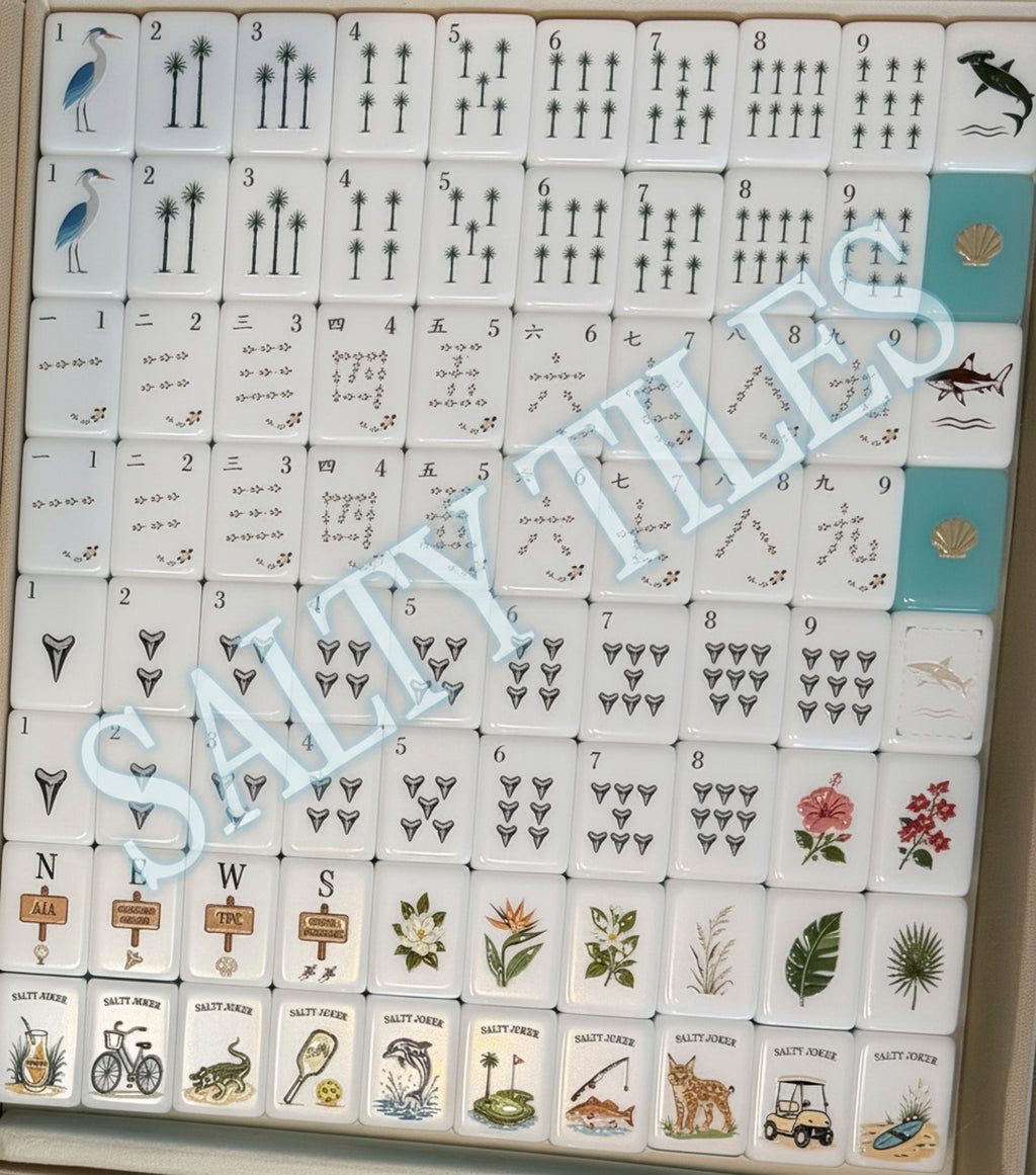PREORDER NOW OPEN Ponte Vedra Beach Life Mahjong Set | Salty Tiles Collection