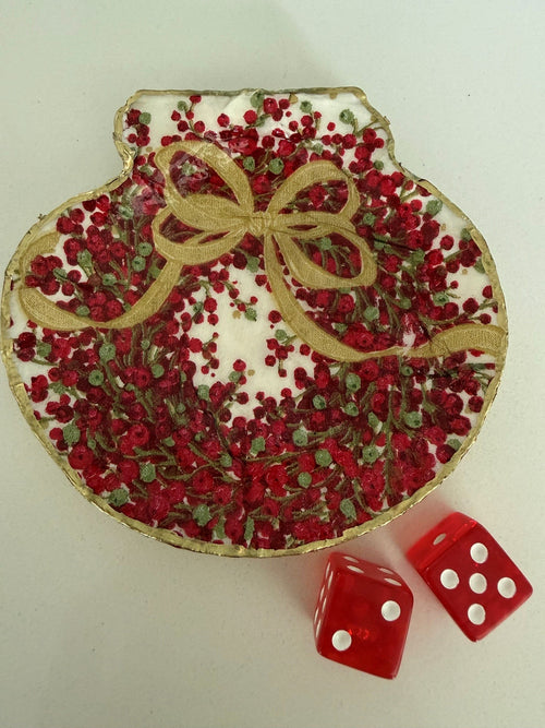 Handmade Shell Dice Dishes by Coastal Crafts