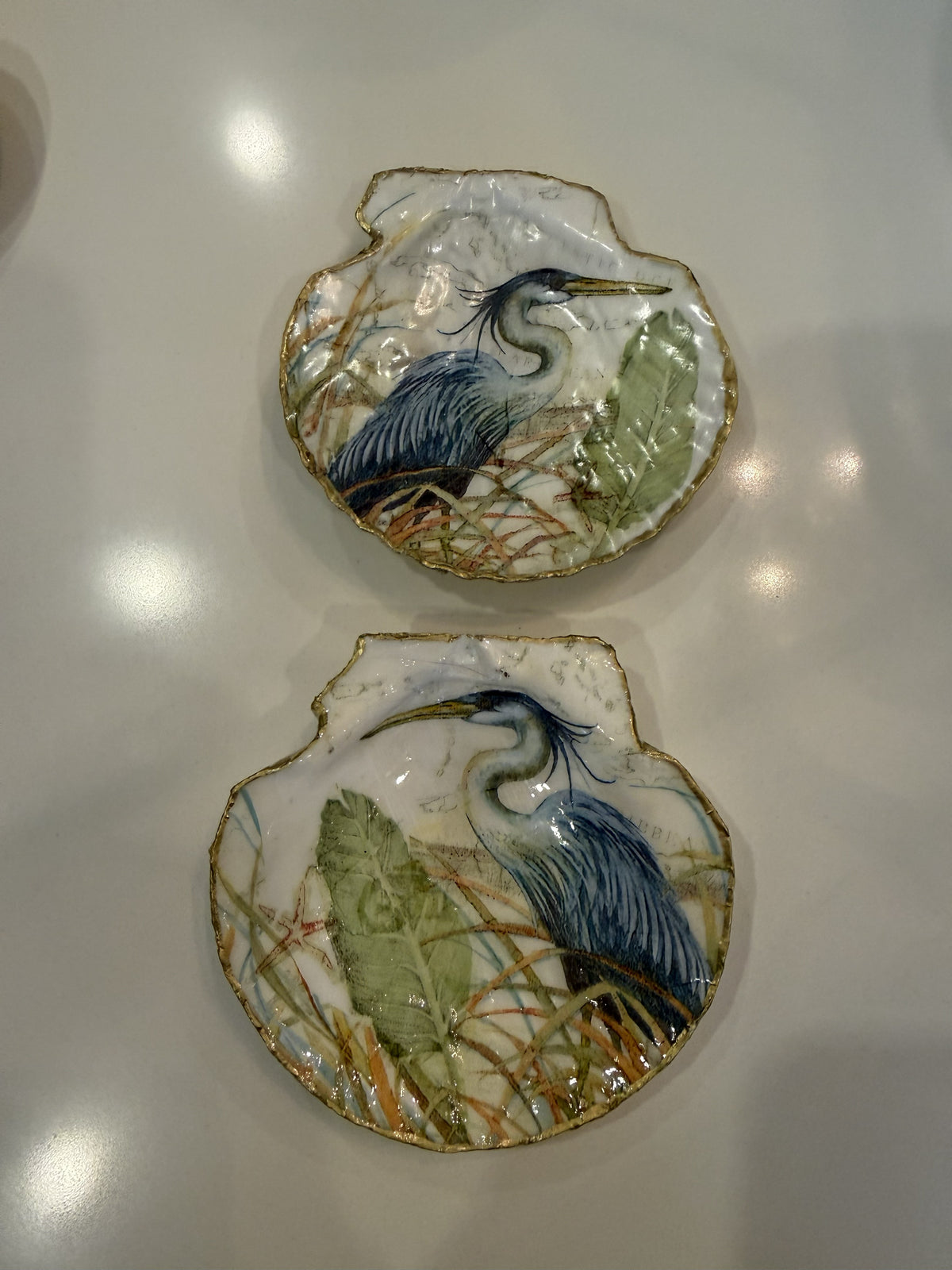 Handmade Shell Dice Dishes by Coastal Crafts