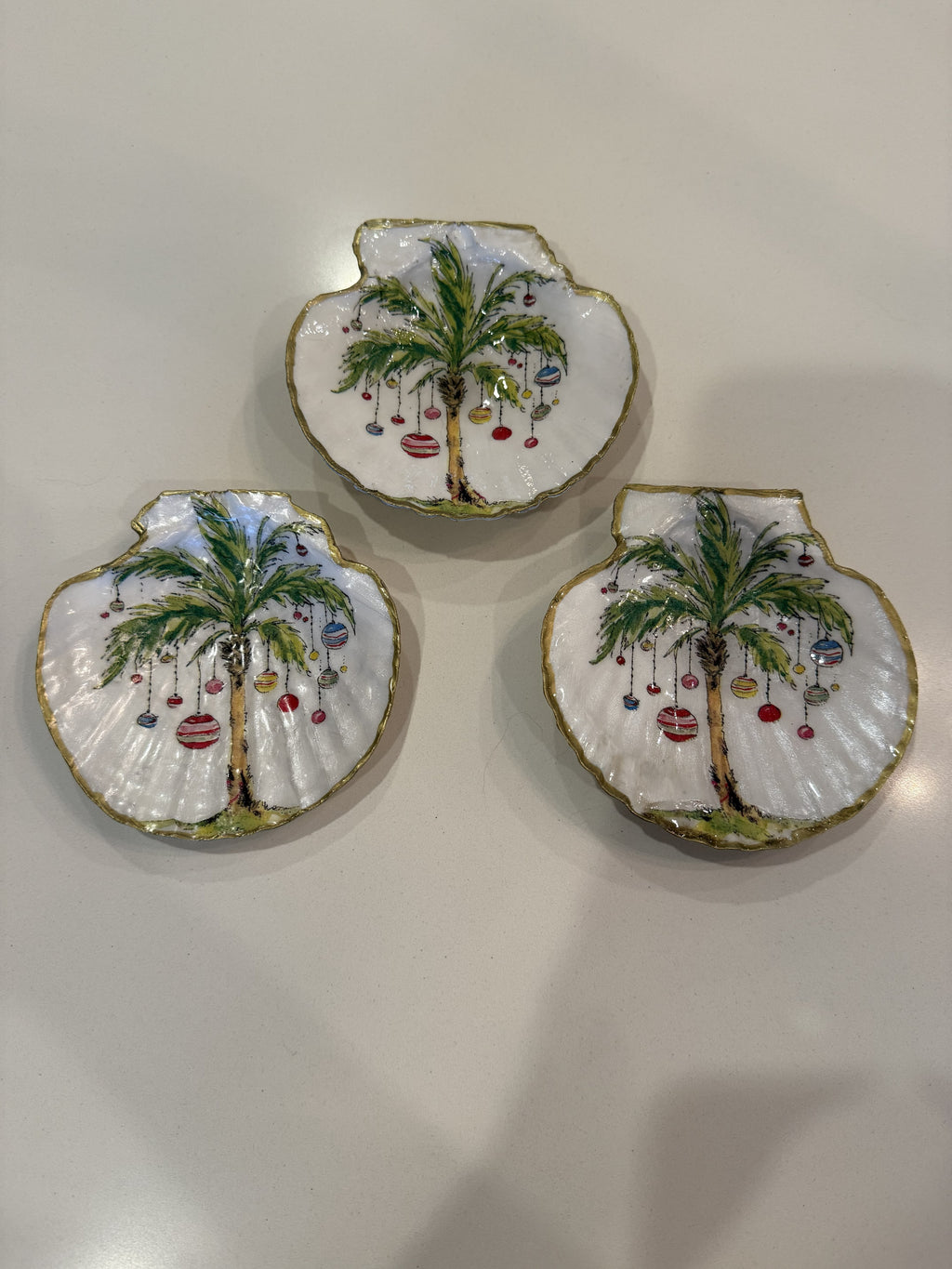 Handmade Shell Dice Dishes by Coastal Crafts