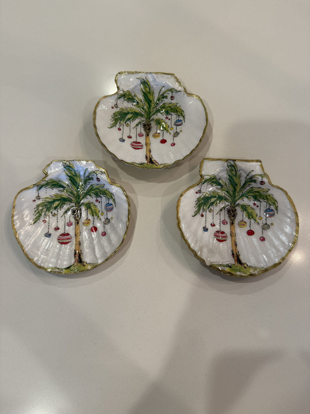 Handmade Shell Dice Dishes by Coastal Crafts