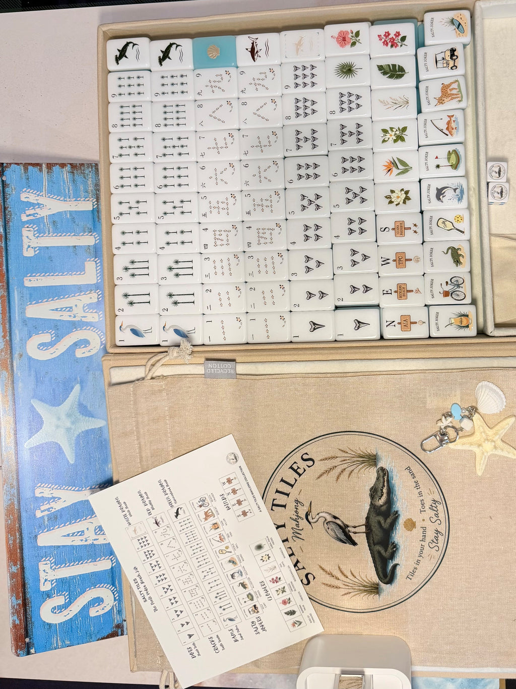 PREORDER NOW OPEN Ponte Vedra Beach Life Mahjong Set | Salty Tiles Collection