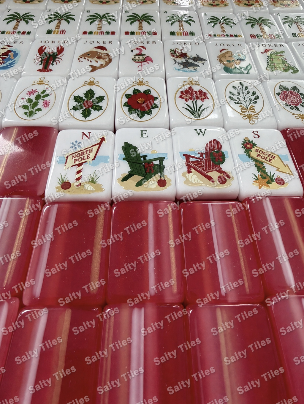 Christmas in the Sand Mahjong Set